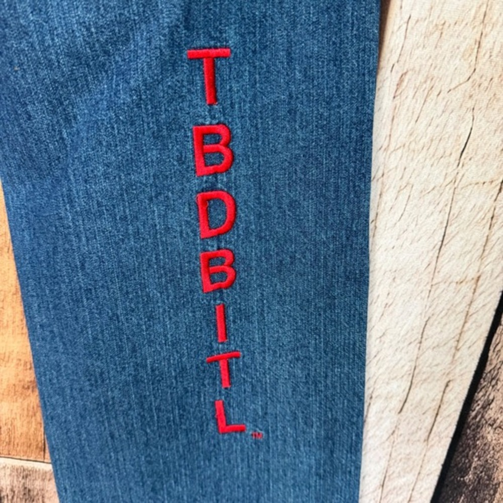 Bellepointe Ohio State Embroidered Statement Jeans Collegiate OSU 2000s Size 16 - Picture 9 of 14